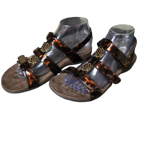 Vionic by Orthaheel Amber Tortoise Sandals Sz 8 - Picture 5 of 14